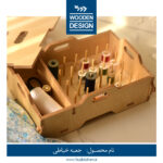 جعبه چوبی لوازم خیاطی