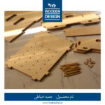 جعبه چوبی لوازم خیاطی