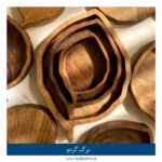 بشقاب چوبی گردو